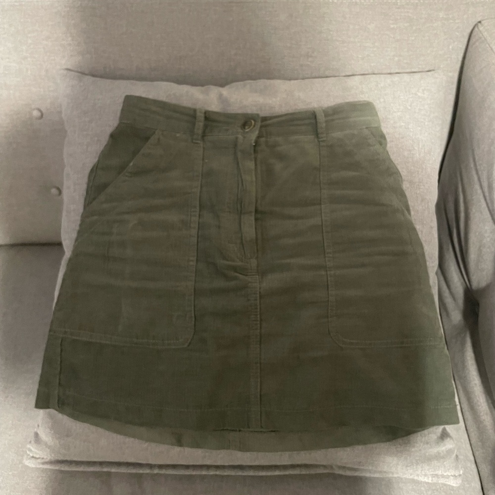 Max Studio Corduroy Mini Skirt